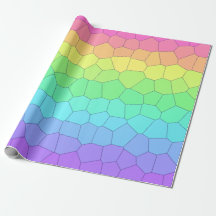 Regnbågsgeometriskt presentpapper