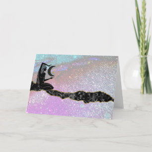 *~* Regnbågsglitter GUDINNA Meditationsfilt Tack Kort