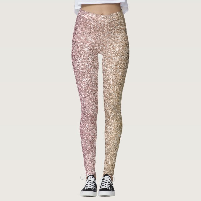 Regnbågsglitter  leggings (Framsida)