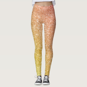 Regnbågsglitter leggings