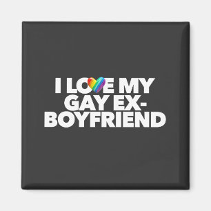 Regnbågsgodis Hjärtan Jag älskar min gay före dett Magnet