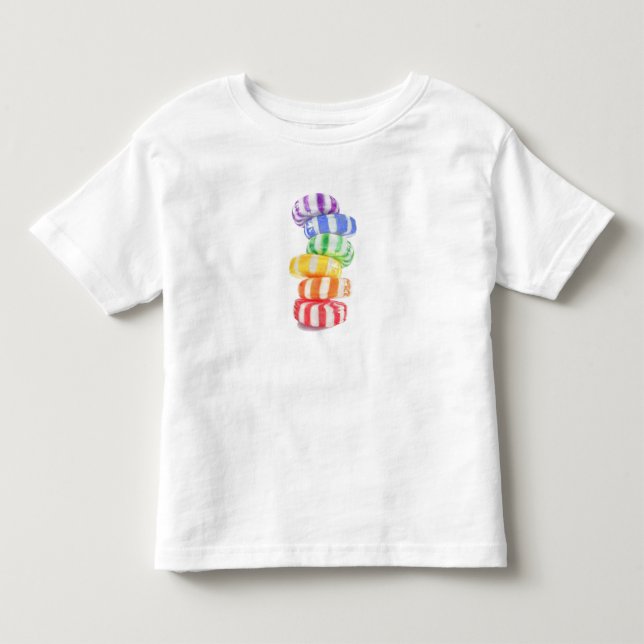 REGNBÅGSGODIS T-shirt för småbarn (Framsida)