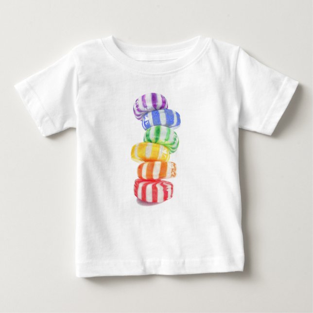 REGNBÅGSGOMMI Baby T-shirt (Framsida)