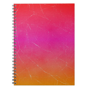 Regnbågsgradient Abstrakt Art Anteckningsbok Med Spiral