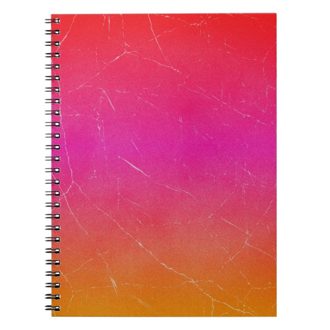 Regnbågsgradient Abstrakt Art Anteckningsbok Med Spiral (Framsidan)