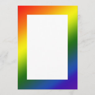 Regnbågsgradient kant inbjudan