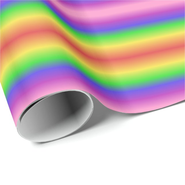 Regnbågsgradient Presentpapper (Rullad Hörn)