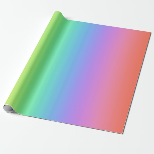 Regnbågsgradient  presentpapper (Utrullad)