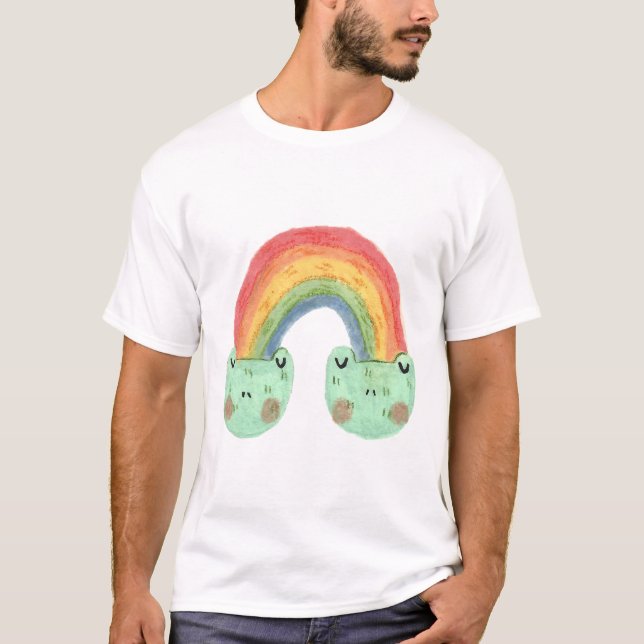 Regnbågsgrodor T Shirt (Framsida)