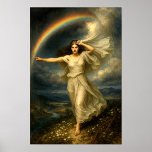Regnbågsgudinnan Iris Poster