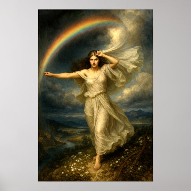 Regnbågsgudinnan Iris Poster (Framsidan)