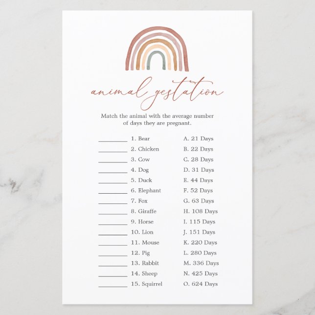 Regnbågshuggare Djurspel (Framsida)