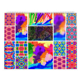 Regnbågskalender för magiska markörer kalender