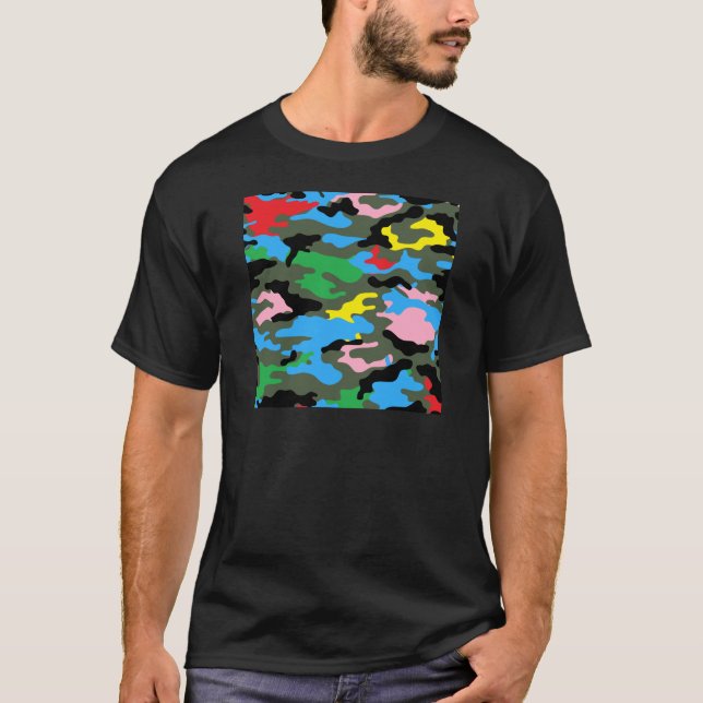 regnbågskamera tee shirt (Framsida)