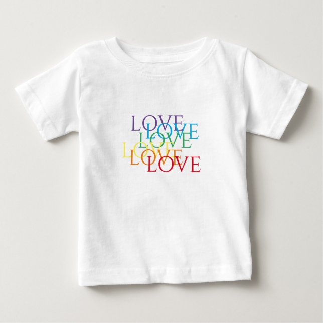 REGNBÅGSKÄRLEK Baby T-Shirt (Framsida)