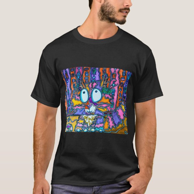 Regnbågskatt T Shirt (Framsida)