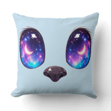 Regnbågskatta ögon Kawaii katt ansikte illustratio