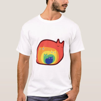 Regnbågskatter t shirt