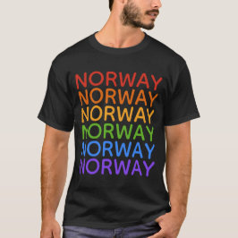 Regnbågskjortor för Norge och jacka T-shirt