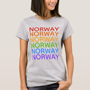 Regnbågskjortor för Norge och jacka Tee