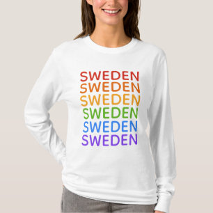 Regnbågskjortor för Sverige och jacka Tröja
