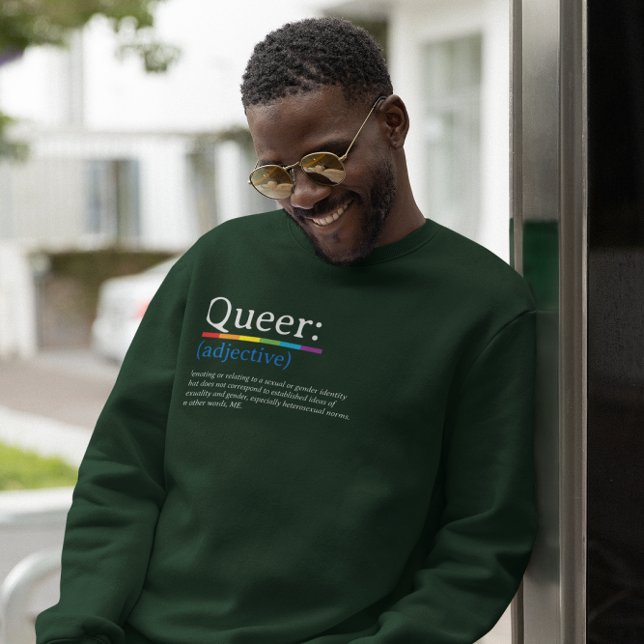 Regnbågskö för LGBTQ-Pride Lång Ärmad Tröja (Skapare uppladdad)