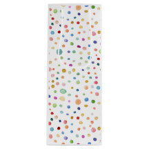 Regnbågskonfetti Watercolor Dots Gift Bag