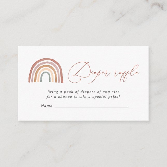 Regnbågskort för babybabyskor tilläggskort (Framsida)