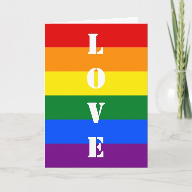Regnbågskort för Pride Kort (Framsida)