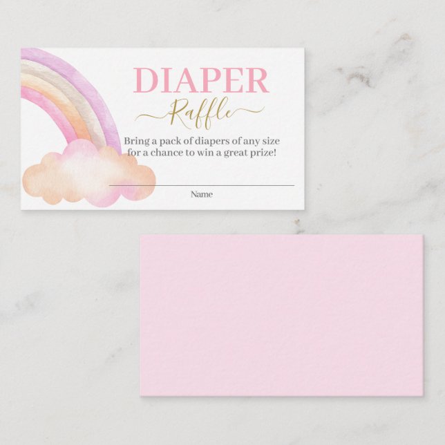 Regnbågskranelkort Tilläggskort (Fram/baksida)