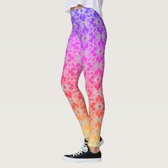 Regnbågslacksfjädrar Leggings (Vänster)