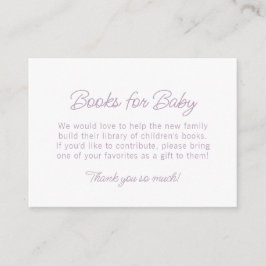 Regnbågsladda, söta böcker för babydusch tilläggskort