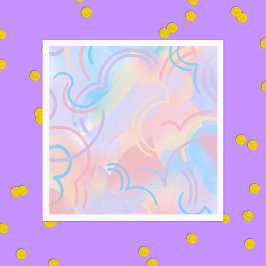 Regnbågslampor Pappersservett