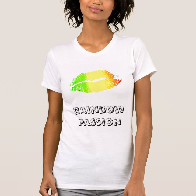 Regnbågsläppar T-shirt (Framsida)