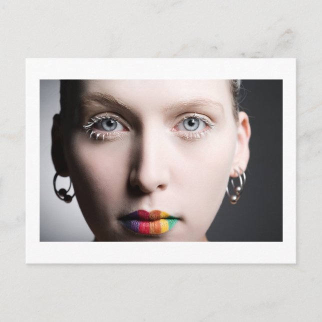 Regnbågsläppar Vykort (Framsida)