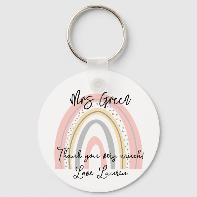 Regnbågslärare Nyckelring (Framsida)