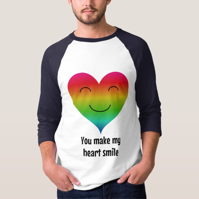 regnbågsleende t-shirt (Framsida)