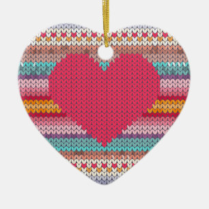 Regnbågsliknande retorik faux woolen sticka valent julgransprydnad keramik