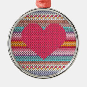 Regnbågsliknande retorik faux woolen sticka valent julgransprydnad metall