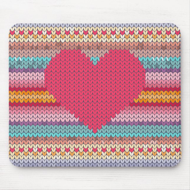 Regnbågsliknande retorik faux woolen sticka valent musmatta (Framsidan)