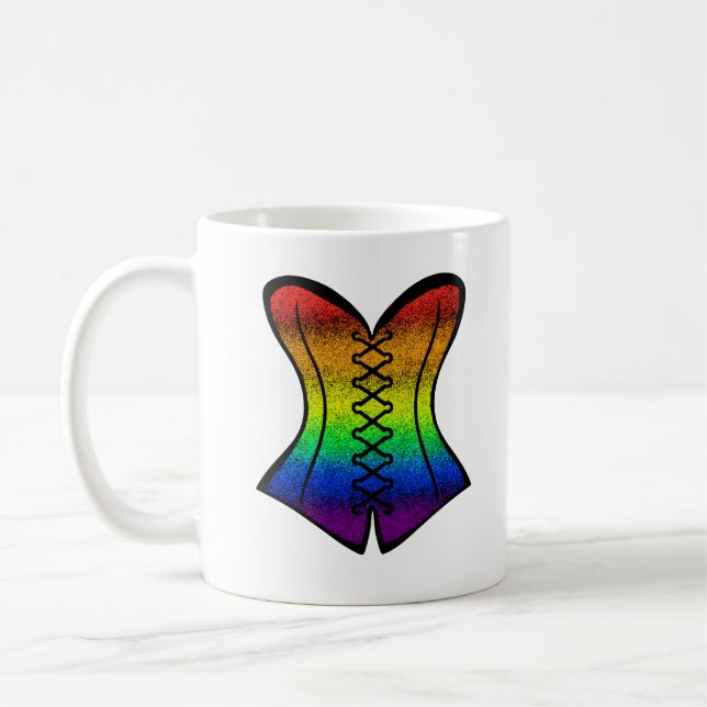 Regnbågslivfantasimugg Kaffemugg (Vänster)