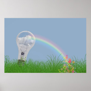 Regnbågsljus Poster