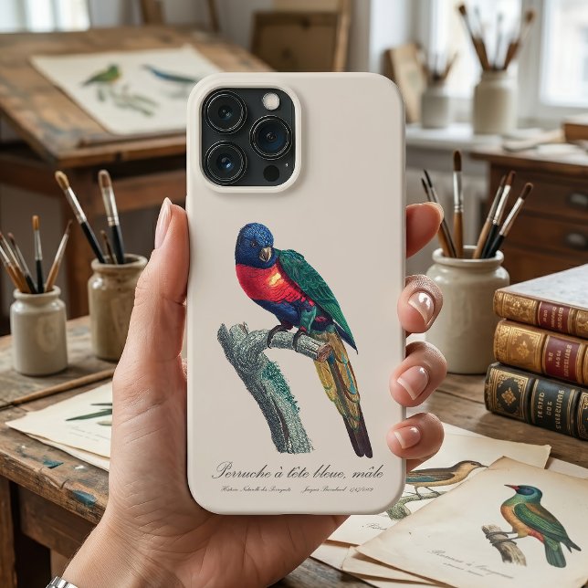 Regnbågslorikit hane, Trichoglossus Moluccanus (Rainbow Lorikeet Male, Trichoglossus Moluccanus. iPhone Case)