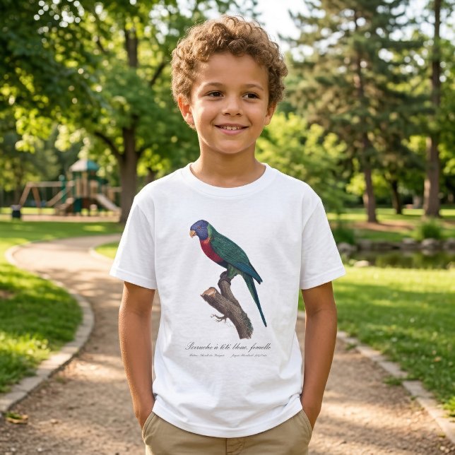 Regnbågslorikit hona, Trichoglossus moluccanus T Shirt (Perruche a tete bleue, femelle / Rainbow lorikeet, female. T-Shirt)