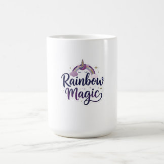 Regnbågsmagisk mugg | Färgrik regnbågskaffe kopp |