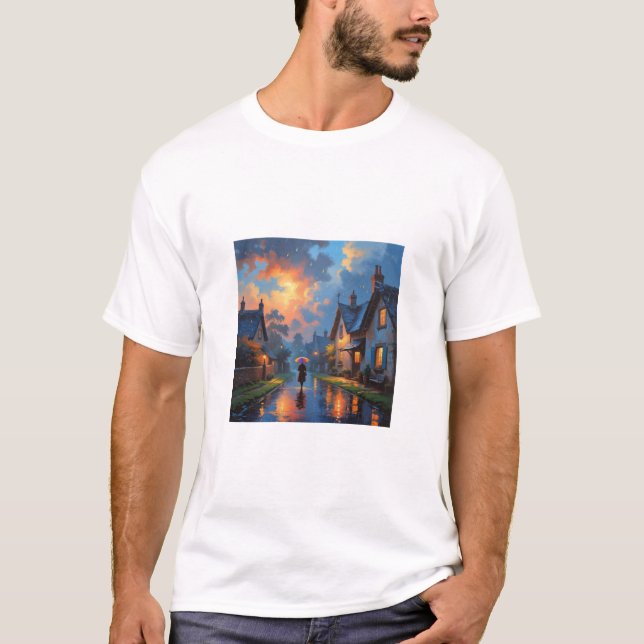 Regnbågsmålning T Shirt (Framsida)
