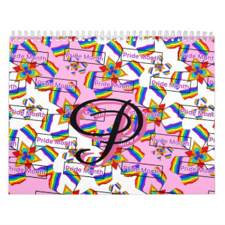 Regnbågsmandala Pride-monogram - Levande geometris Kalender