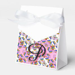 Regnbågsmandala Stolt Monogram - Levande Geometris Presentaskar