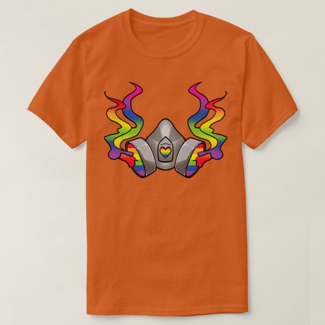 Regnbågsmask T Shirt (Design framsida)