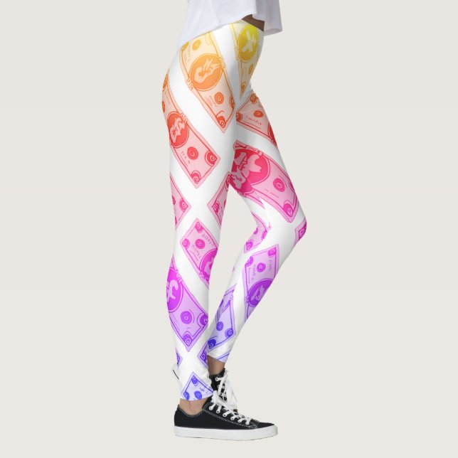 regnbågsmassa leggings (Höger)